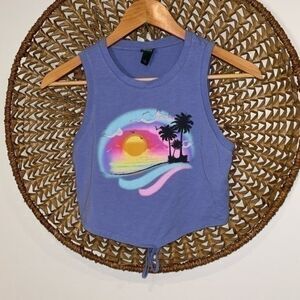 Wild Fable periwinkle cutout too girls size small 7/8